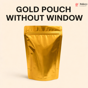 Gold Zip Lock Standing Pouch (No Window)