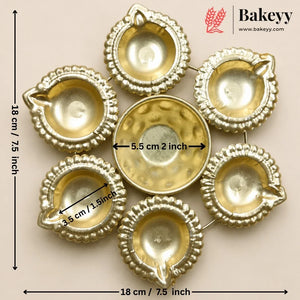 Golden_Decorative_Diya_Tealight_Holder_Available_in_Multiple_Designs_Pack_of_1_4 - Bakeyy.com IN