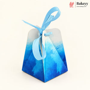 Trapezoid Ribbon Gift Box – 9 x 8 cm | Festive & Diwali Return Favor Box| Pack of 10