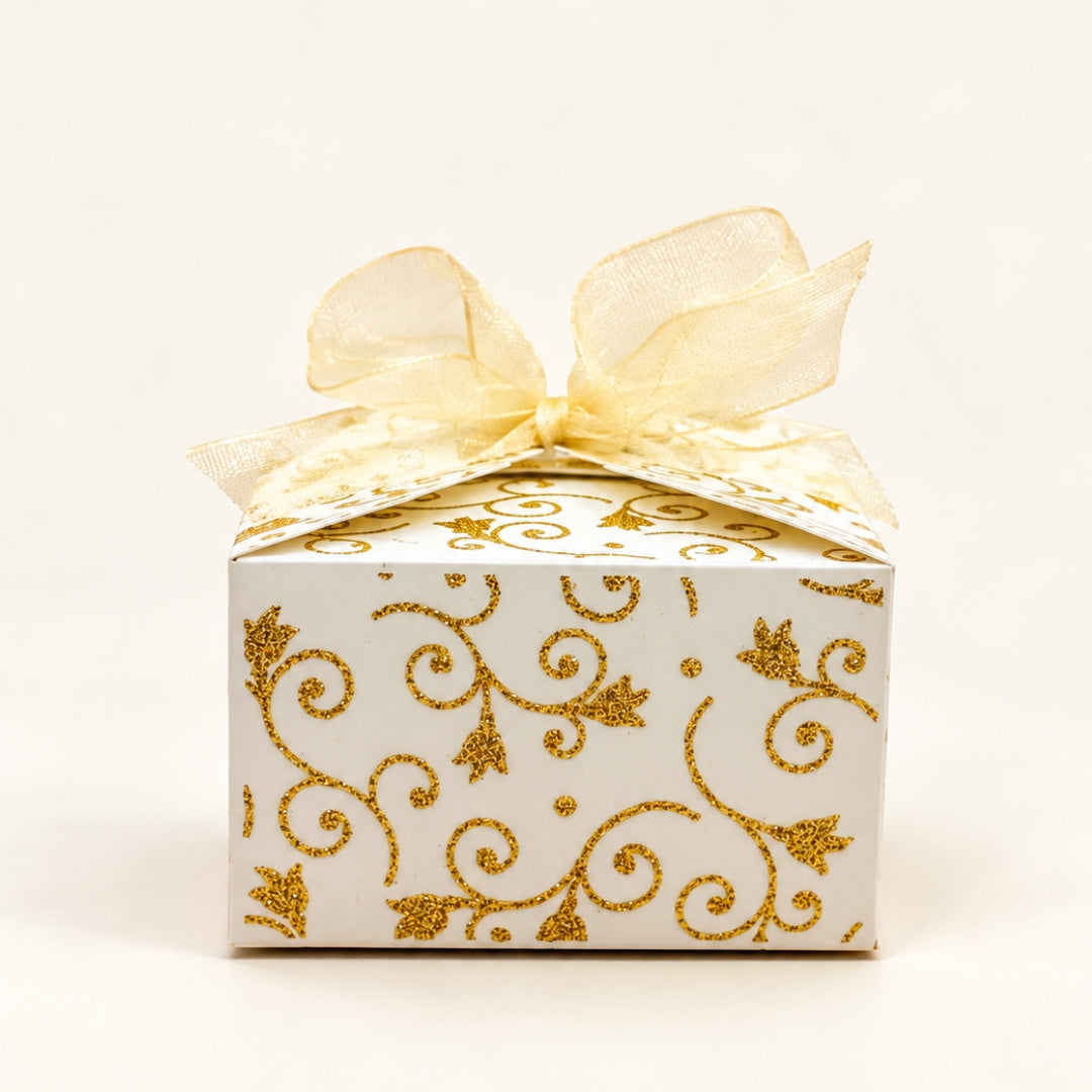 Gift Box | Pack Of 10 | Chocolate Packing Box | Return Gift Box | Gold Colour | Large