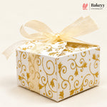 Gift Box | Pack Of 10 | Chocolate Packing Box | Return Gift Box | Gold Colour | Large