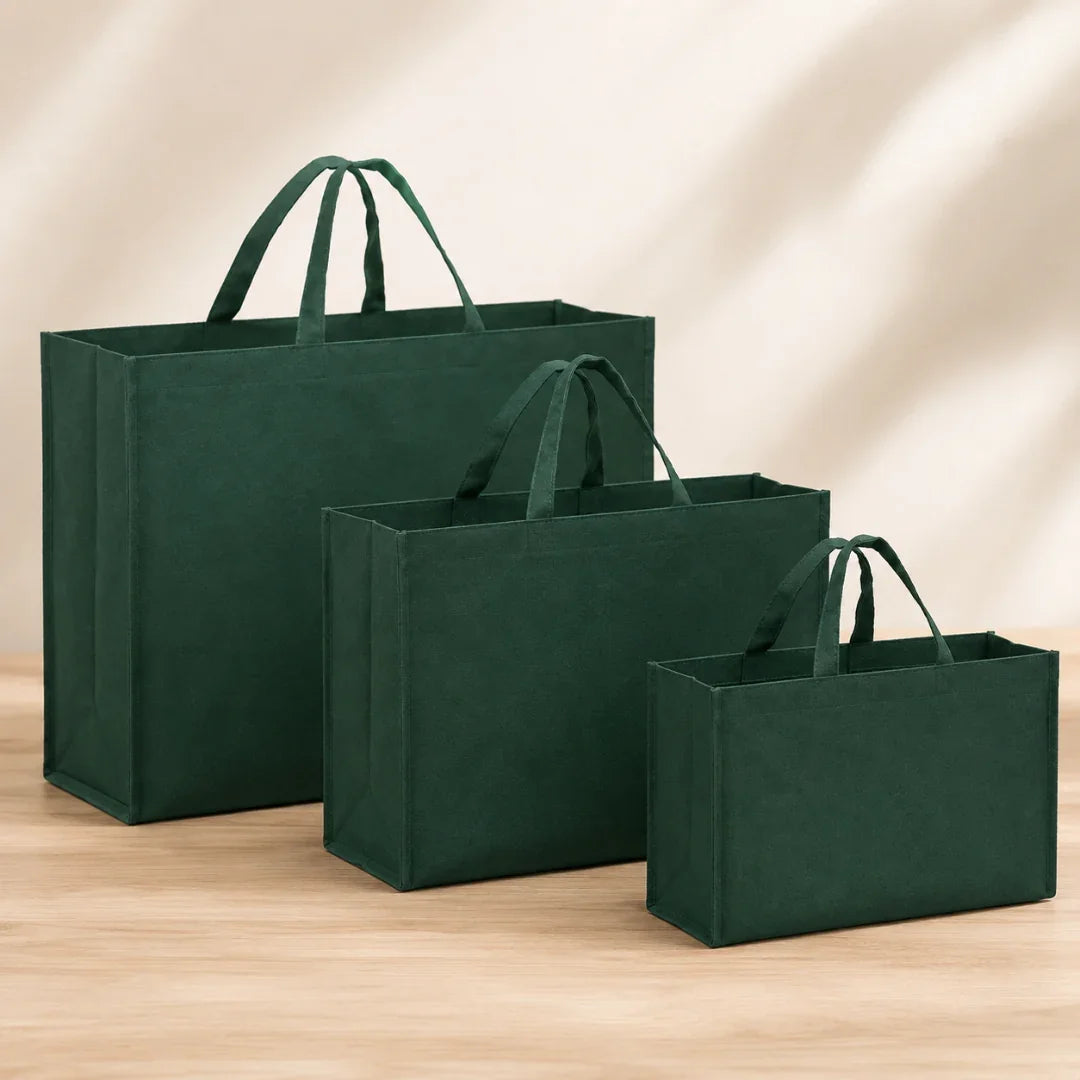 GreenNon-WovenFabricCarryBag - Bakeyy.com IN