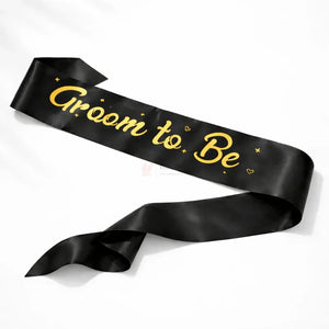 GroomtoBeSatinSashPremiumPartyCelebrationSash_2 - Bakeyy.com