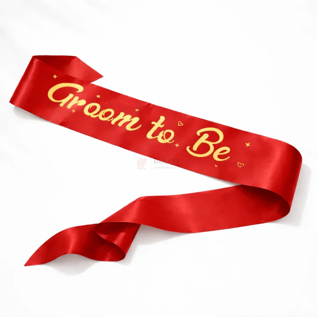 GroomtoBeSatinSashPremiumPartyCelebrationSash_4 - Bakeyy.com
