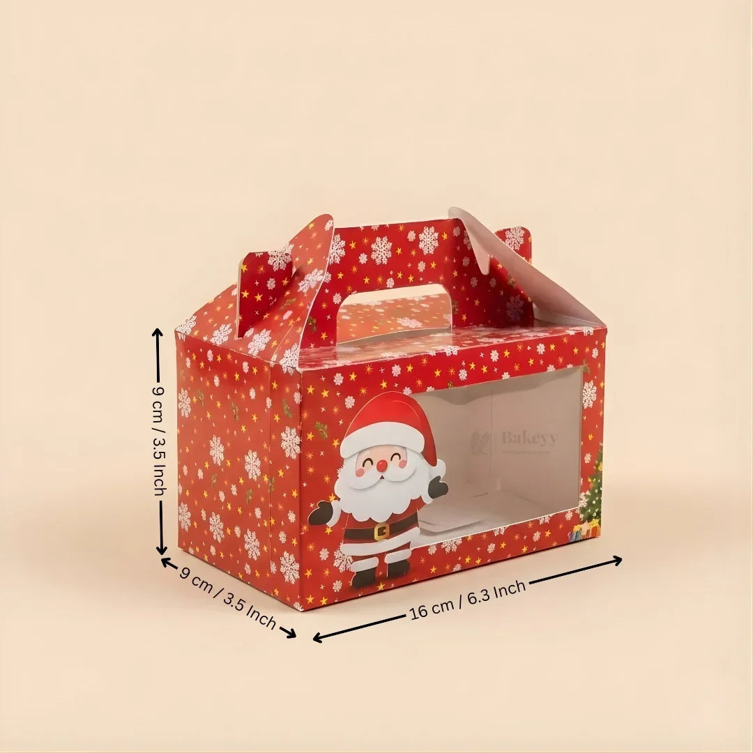 Red Santa Theme Hamper Boxes | Premium Christmas Gift Packaging | Multi-Sizes | Pack of 25 - Bakeyy.com - India - Red Santa Theme Hamper Boxes | Premium Christmas Gift Packaging | Multi-Sizes | Pack of 25 - Small 400.00