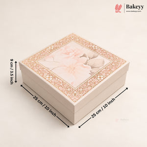 Floral Printed Rigid Hamper Box | 2 Designs | 3 Sizes | Pack of 1