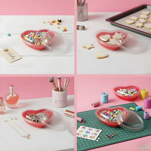 Heart-Shaped Food Container with Transparent Lid | Multipurpose Dessert & Gift Packaging Box | Reusable | Pack of 25 - Bakeyy.com - India - Heart-Shaped Food Container with Transparent Lid | Multipurpose Dessert & Gift Packaging Box | Reusable | Pack of 25 - Default Title 425.00