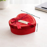 HeartShapeRedRigidGiftBoxwithRibbon_4 - Bakeyy.com