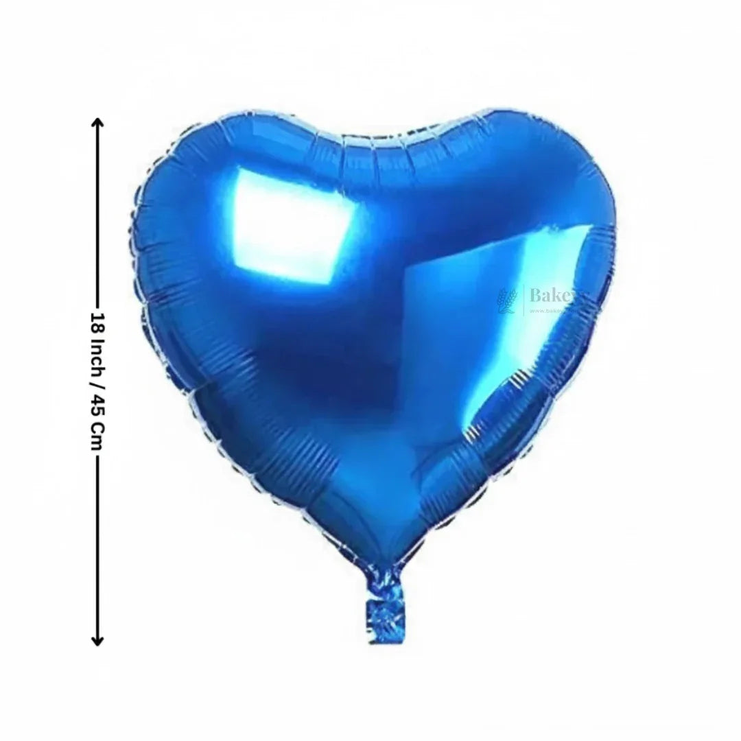 Heart Shape Foil Balloons Set – Metallic Balloons for Birthday, Anniversary & Party Decoration - Pack of 2