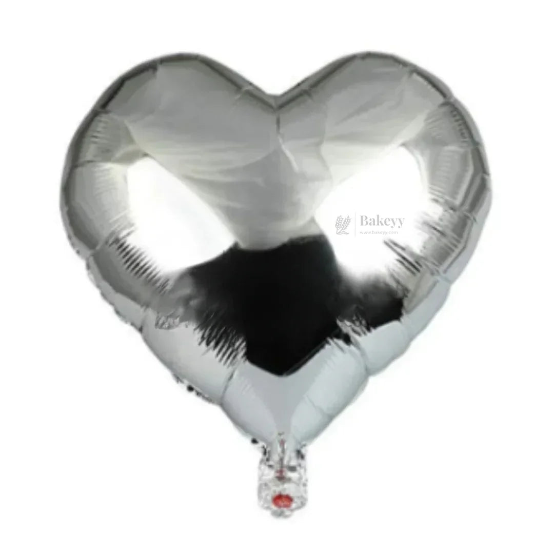 Heart Shape Foil Balloons Set – Metallic Balloons for Birthday, Anniversary & Party Decoration - Pack of 2