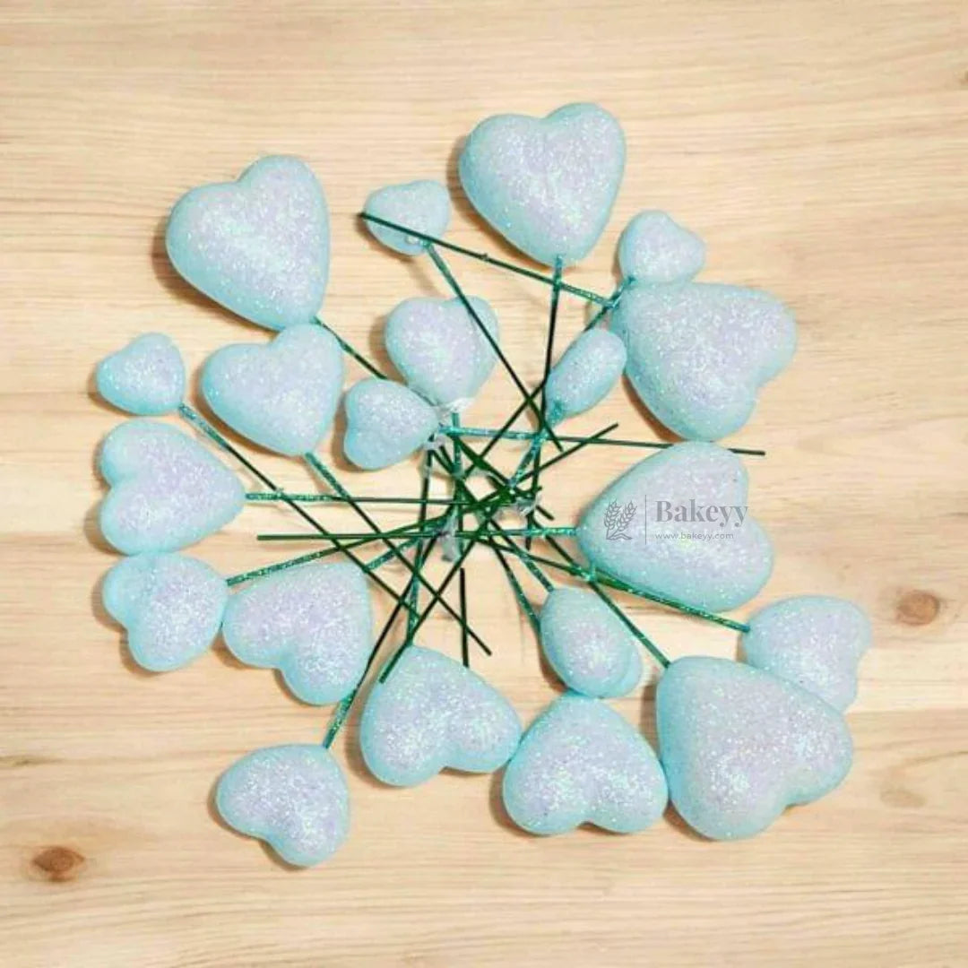 Heart Shape Faux Ball Cake Decor | Heart Shape Cake Topper | Pack of 20