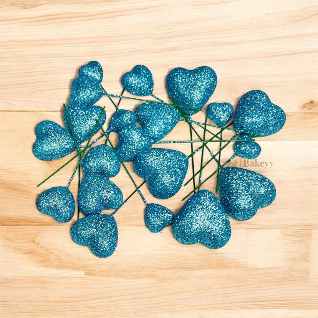 Heart Shape Faux Ball Cake Decor | Heart Shape Cake Topper | Pack of 20
