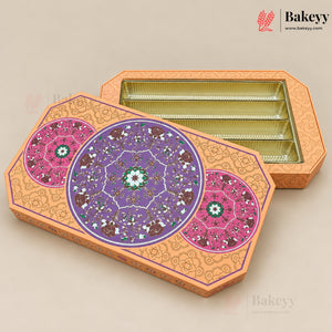Printed Chocolate Gift Hamper Box with Golden Cavity | 4 Designs | Pack of 1