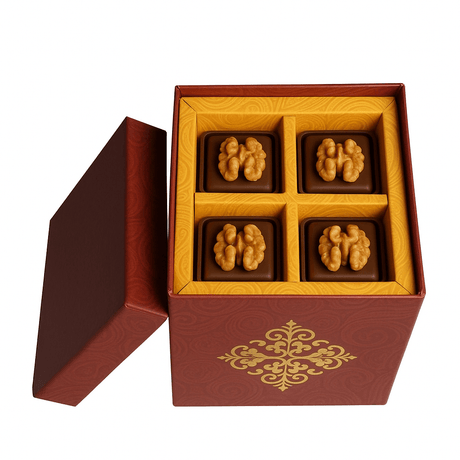 12x15.5x12cm | Regal Festive Chocolate Box – Multi-Layer Designer Gift Packaging - Bakeyy.com - India - 12x15.5x12cm | Regal Festive Chocolate Box – Multi-Layer Designer Gift Packaging - Default Title