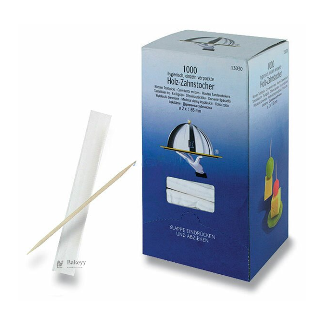 Individually Wrapped Wooden Toothpicks | Pack of 1000