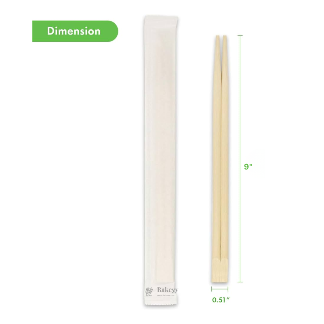 Individually Packed Bamboo Chopsticks | Disposable Chopsticks | Pack of 50 Pairs