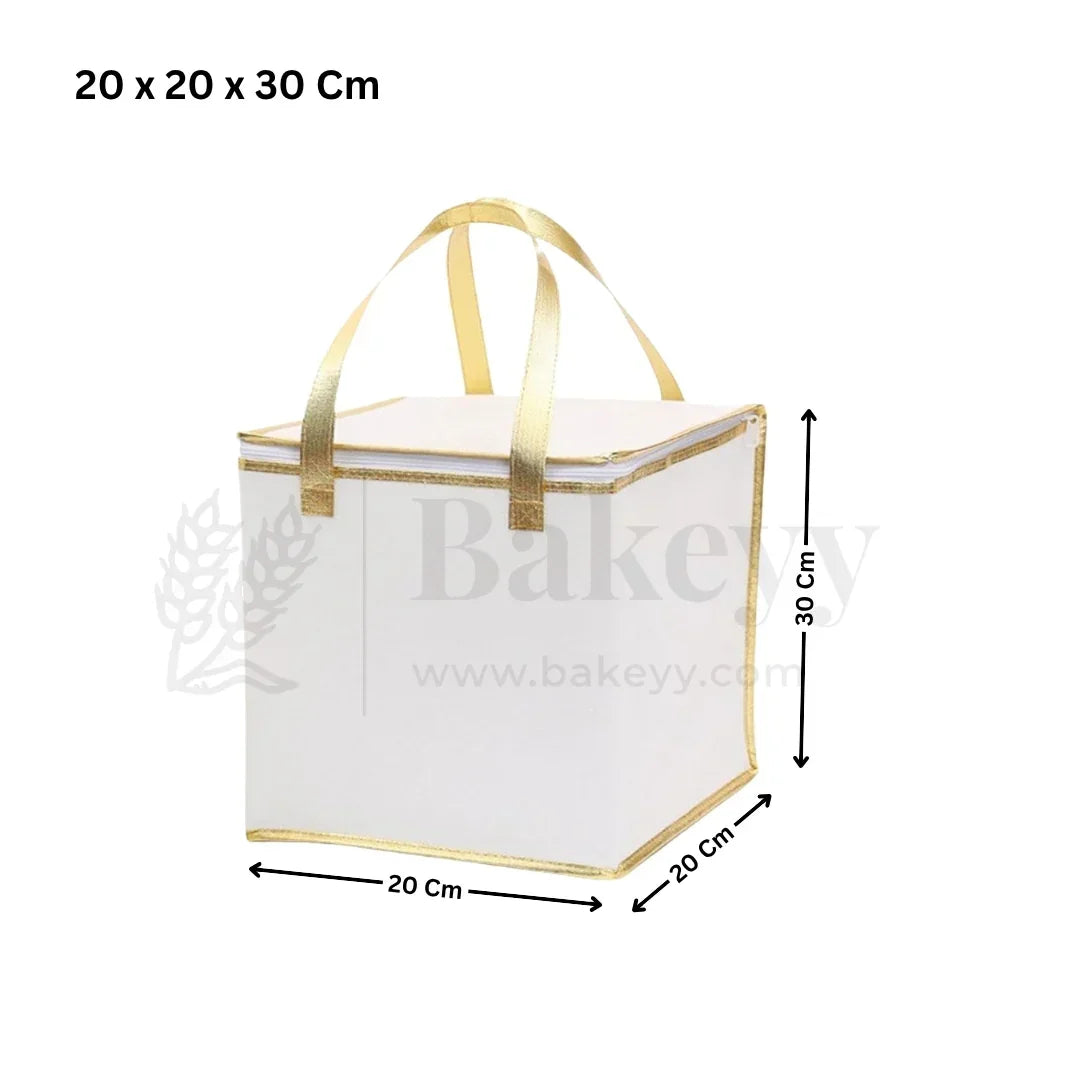 Insulated Cake Bag | Travel Friendly Cake Bag | 1 Piece - Bakeyy.com - India - Insulated Cake Bag | Travel Friendly Cake Bag | 1 Piece - 20 x 20 x 30 Cm 125.00