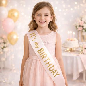 It_sMyBirthdaySatinPartySashforGirlsPinkwithGoldLettering_6 - Bakeyy.com