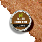Kooky Luster Dust Coffee powder with a container on a white background