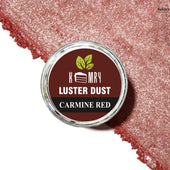 Kemy Luster Dust in Carmine Red with a visible brand label.