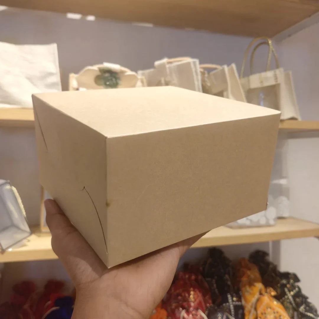 KraftPaperCakeBox_1 - Bakeyy.com IN