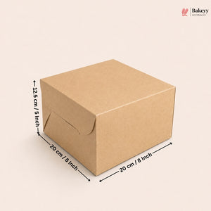 Kraft Paper Cake Box | Pack of 25
