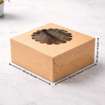 Kraft_Cake_Box_with_Flower_Window_Top_5 - Bakeyy.com