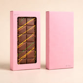 Kunafa Chocolate Box with Window | Premium Bar Packaging Box | Multiple Colors Available | Pack of 25
