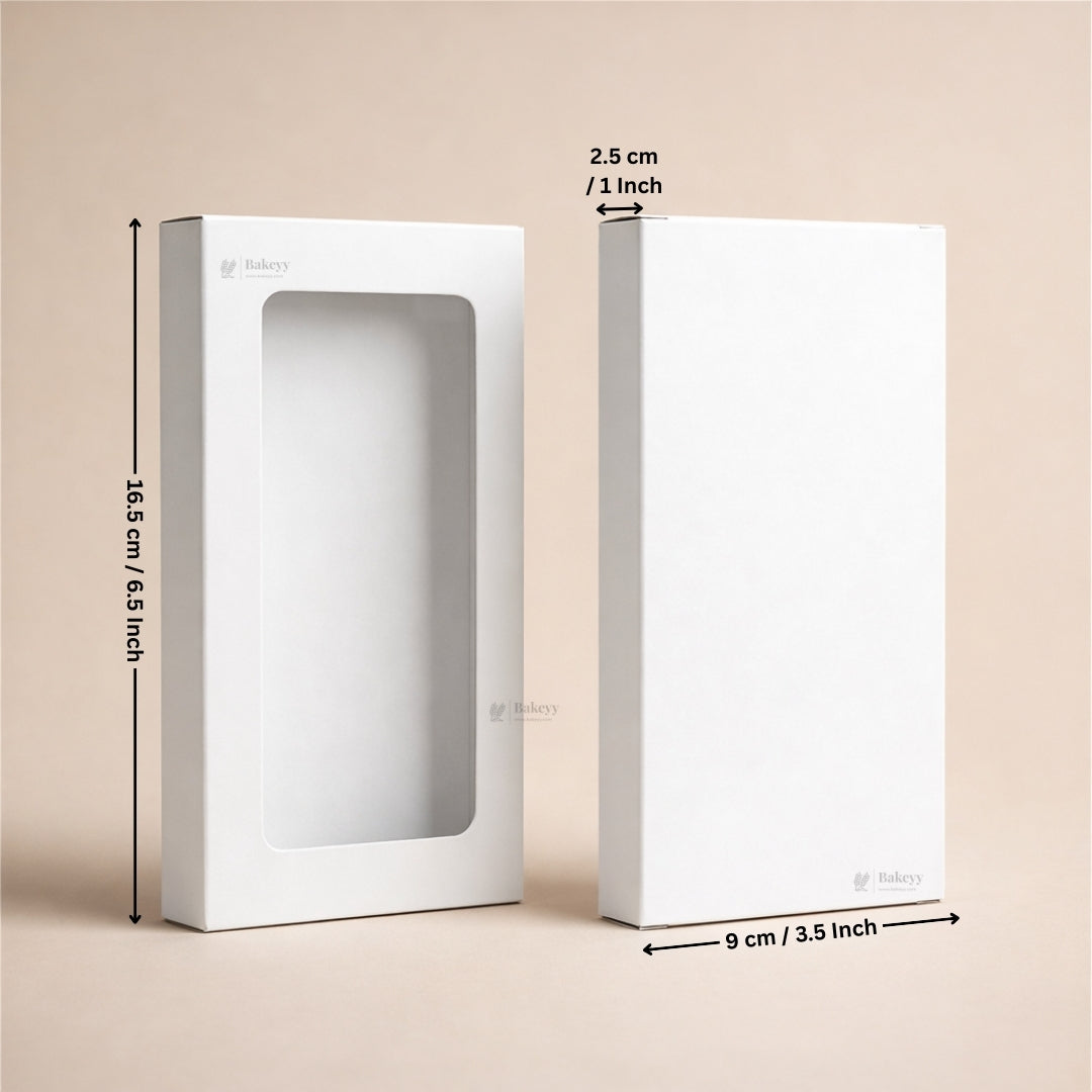 Kunafa Chocolate Box with Window | Premium Bar Packaging Box | Multiple Colors Available | Pack of 25