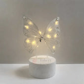 LED Fairy Butterfly Wings with Wand – Dual Color Set (Pink & White) | Pack of 1