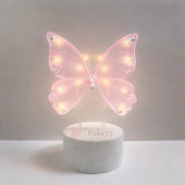 LED Fairy Butterfly Wings with Wand – Dual Color Set (Pink & White) | Pack of 1