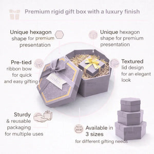 Lavender_Hexagon_Gift_Box_with_Ribbon4 - Bakeyy.com