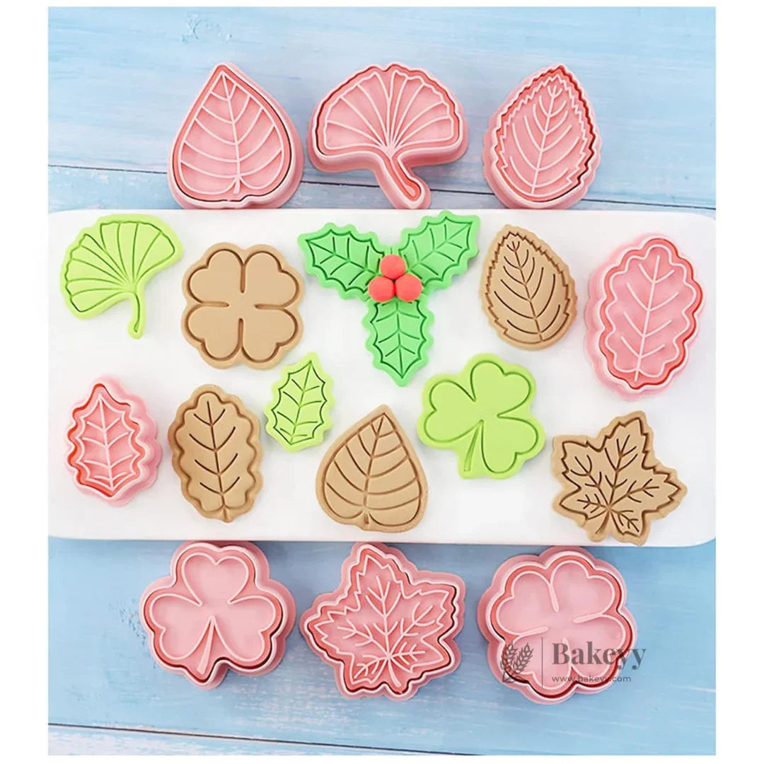Leaf_Design_Cookie_Cutter_Embosser_Set_8_Piece_3 - Bakeyy.com