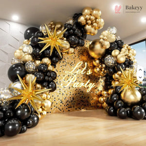 Premium color combination for luxury celebrations
Multiple balloon sizes for layered and professional styling
Suitable for arches, garlands, backdrops, and wall decor
Ideal for birthdays, anniversaries, proposals, and parties
Suitable for home and event setups