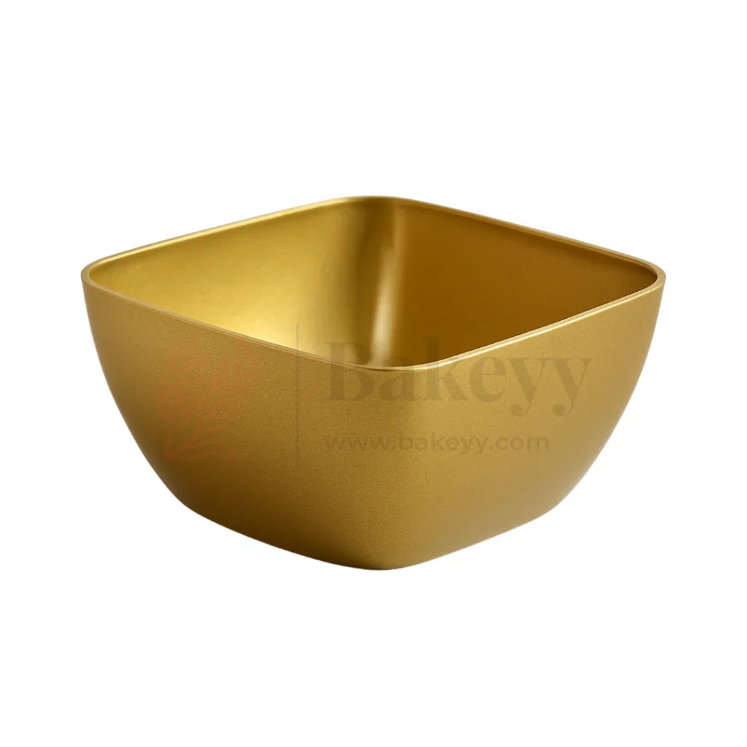 Square Wati Box Gold | Disposable Mini Serving Bowls | Pack Of 20 | D49 - Bakeyy.com - India - Square Wati Box Gold | Disposable Mini Serving Bowls | Pack Of 20 | D49 - Default Title