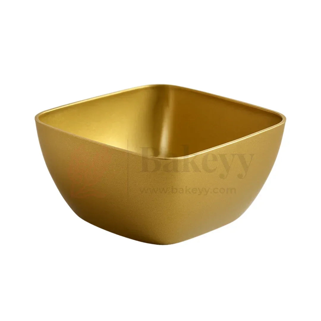 Square Wati Box Gold | Disposable Mini Serving Bowls | Pack Of 20 | D49 - Bakeyy.com - India - Square Wati Box Gold | Disposable Mini Serving Bowls | Pack Of 20 | D49 - Default Title