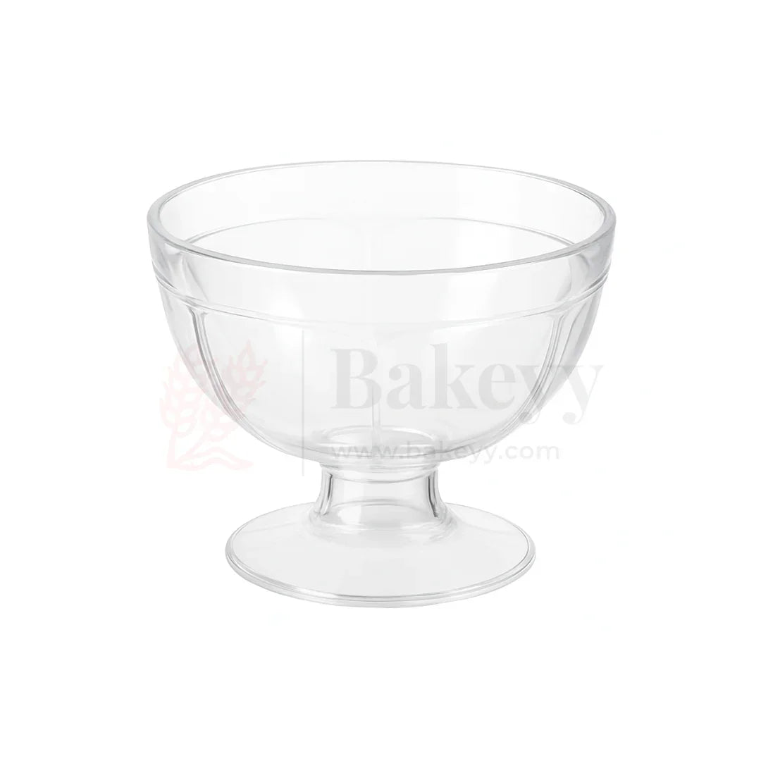 Clear Acrylic Ice Cream Bowl | Pack Of 12 | D41 - Bakeyy.com - India - Clear Acrylic Ice Cream Bowl | Pack Of 12 | D41 - Default Title
