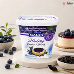 Mala’s Blueberry Fruit Filling | 50% Real Fruit | Ready-to-Use Bakery Ingredient | 1 kg | Pack of 1