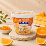 Mala’s Orange Fruit Filling | 50% Real Fruit | Dessert & Bakery Use | 1 Kg | Pack of 1