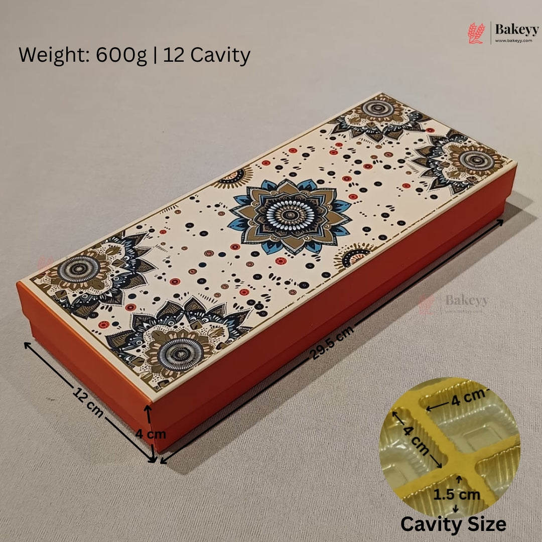 Mandala Printed Sweet & Chocolate Gift Box | With & Without Cavity | Multiple Capacities