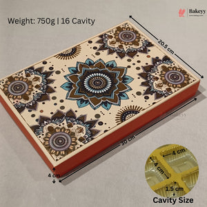 Mandala Printed Sweet & Chocolate Gift Box | With & Without Cavity | Multiple Capacities