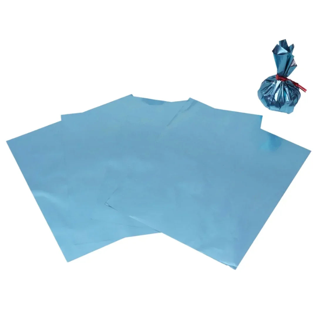 12×11.5cm |Sky Blue Chocolate Wrapper | Pack of 200 - Bakeyy.com - India - 12×11.5cm |Sky Blue Chocolate Wrapper | Pack of 200 - Default Title