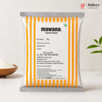 Mawana caster sugar package with yellow stripes on a white background