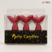 Mermaid Tail Party Candles | 3 Pieces | Multiple Colours | Pack of 1