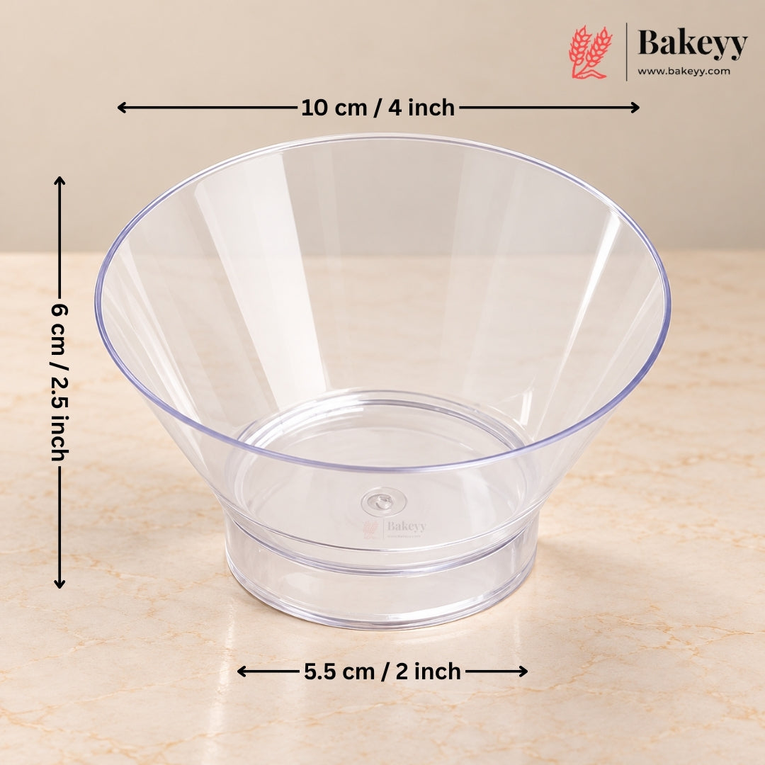D-17 | Clear PET Dessert Bowls | Elegant Disposable Cups | Pack of 360