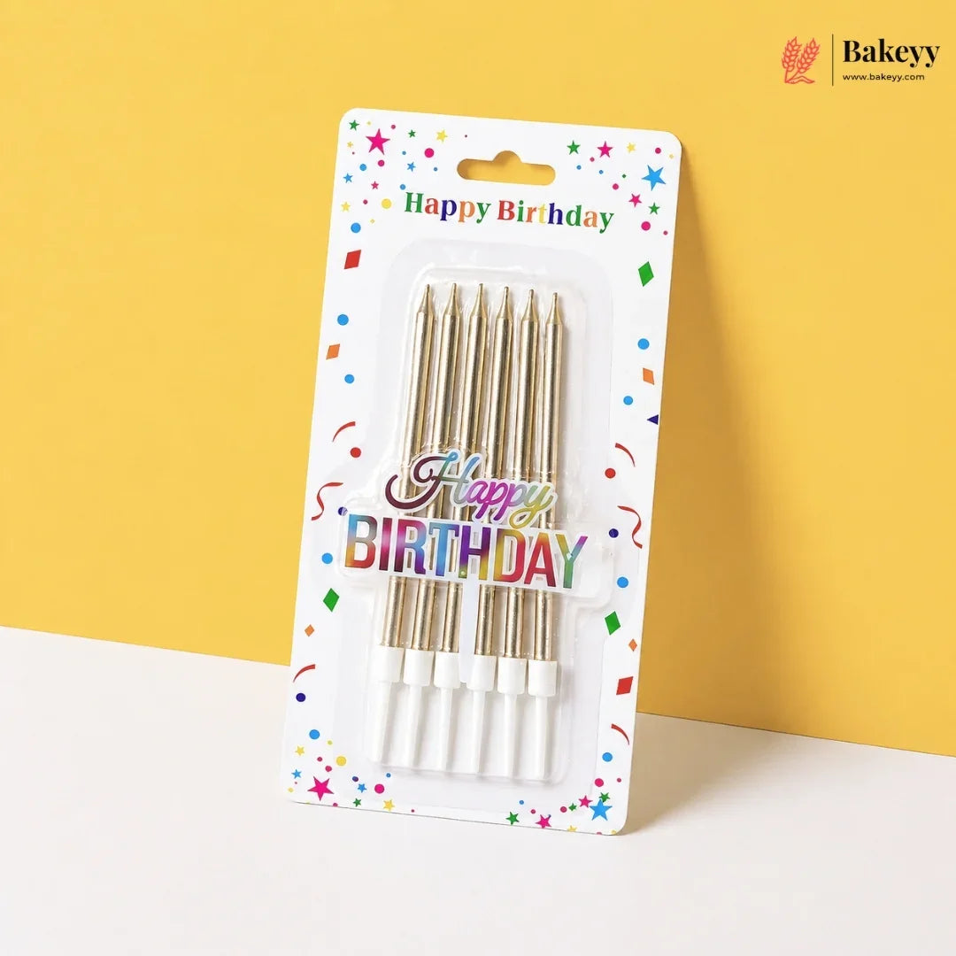 MetallicFinishCakeCandleswithTopper_5 - Bakeyy.com