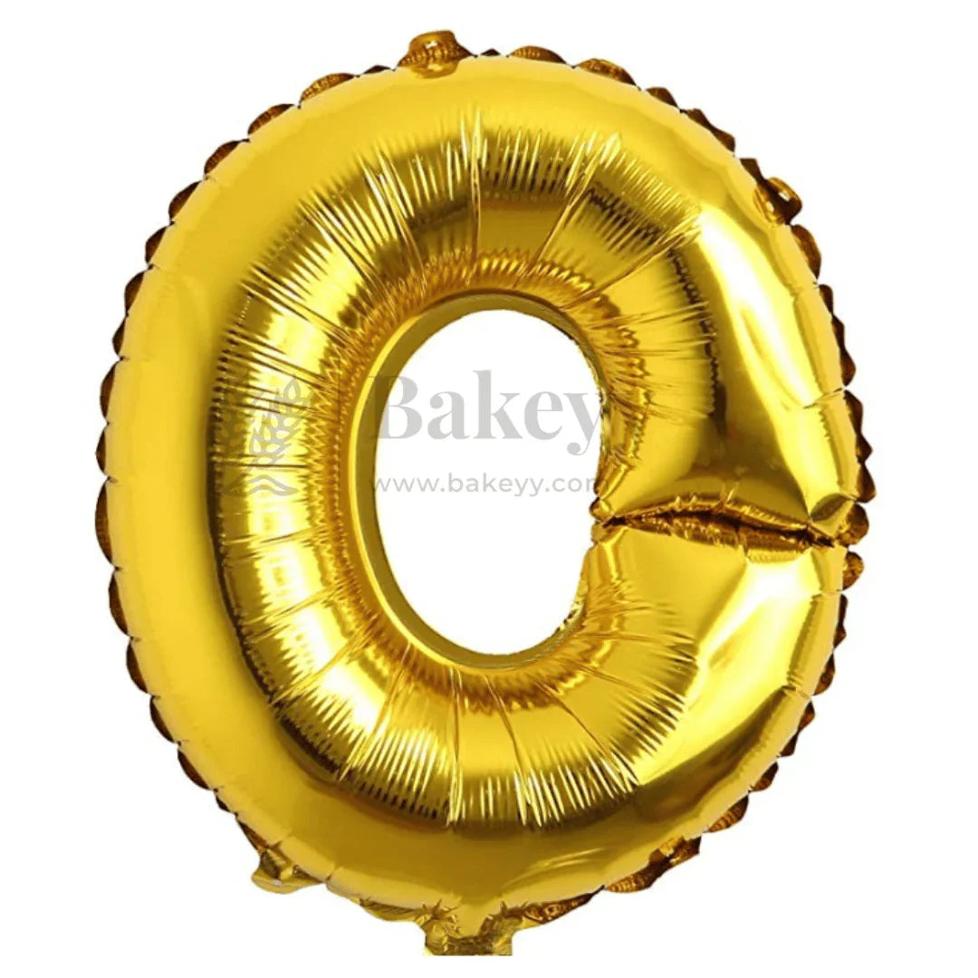 Metallic Gold Alphabet O Foil Balloon | Party Decoration | 1 Piece - Bakeyy.com - India - Metallic Gold Alphabet O Foil Balloon | Party Decoration | 1 Piece - Default Title