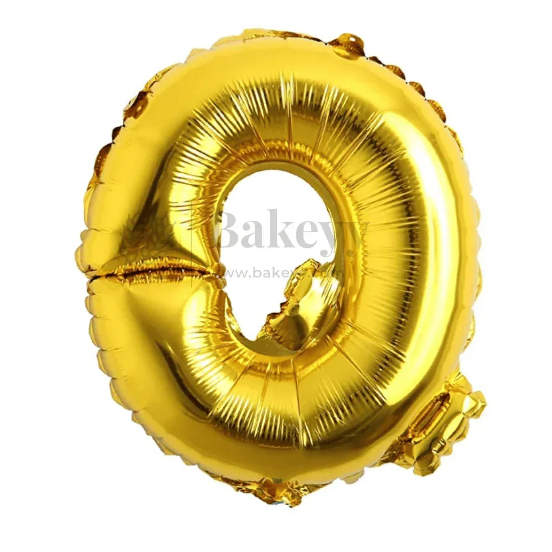 Metallic Gold Alphabet Foil Balloon | Party Decoration | 1 Piece - Bakeyy.com - India - Metallic Gold Alphabet Foil Balloon | Party Decoration | 1 Piece - Q 30.00