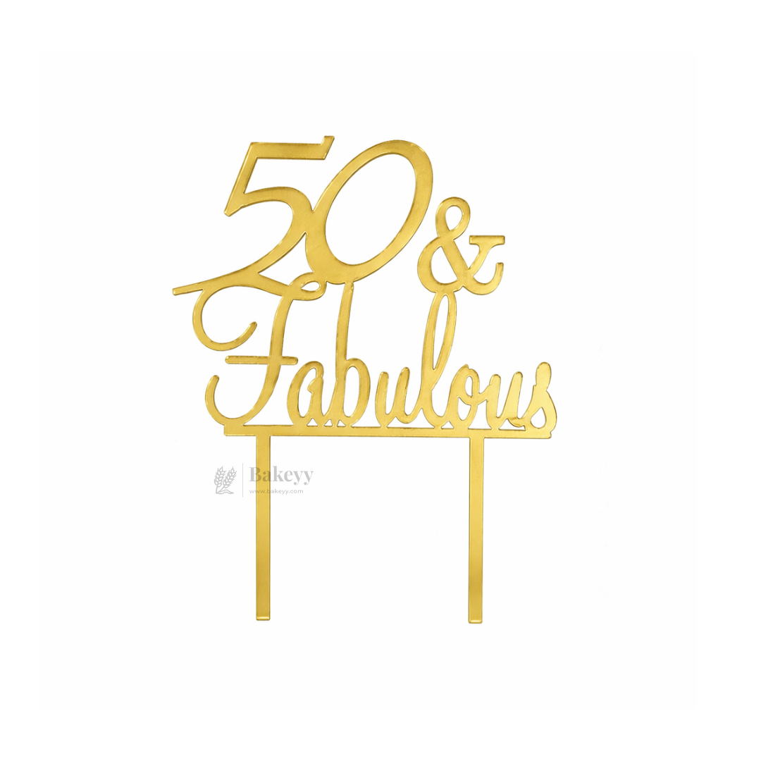 4 Inch | Gold Milestone Celebration Cake Topper | Timeless Birthday & Anniversary | Pack of 5