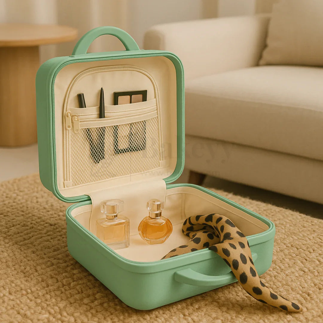 Mini Travel Storage Suitcase | Multipurpose Hard-Shell Organizer | Hand Luggage | Bag Organizer | 1 Piece - Bakeyy.com - India - Mini Travel Storage Suitcase | Multipurpose Hard-Shell Organizer | Hand Luggage | Bag Organizer | 1 Piece - White 730.00